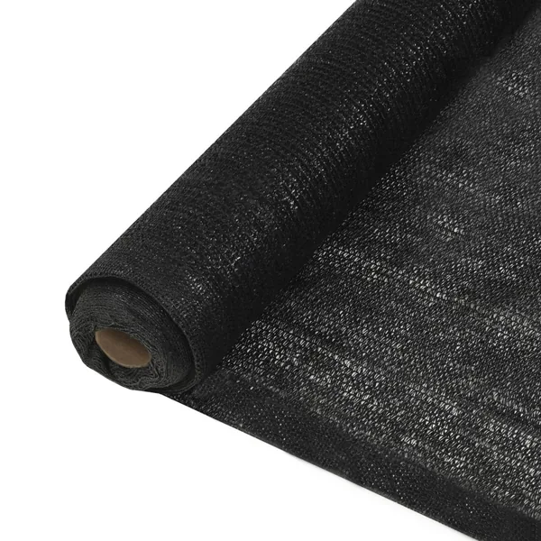 Filet brise-vue PEHD 2 x 25 m Noir