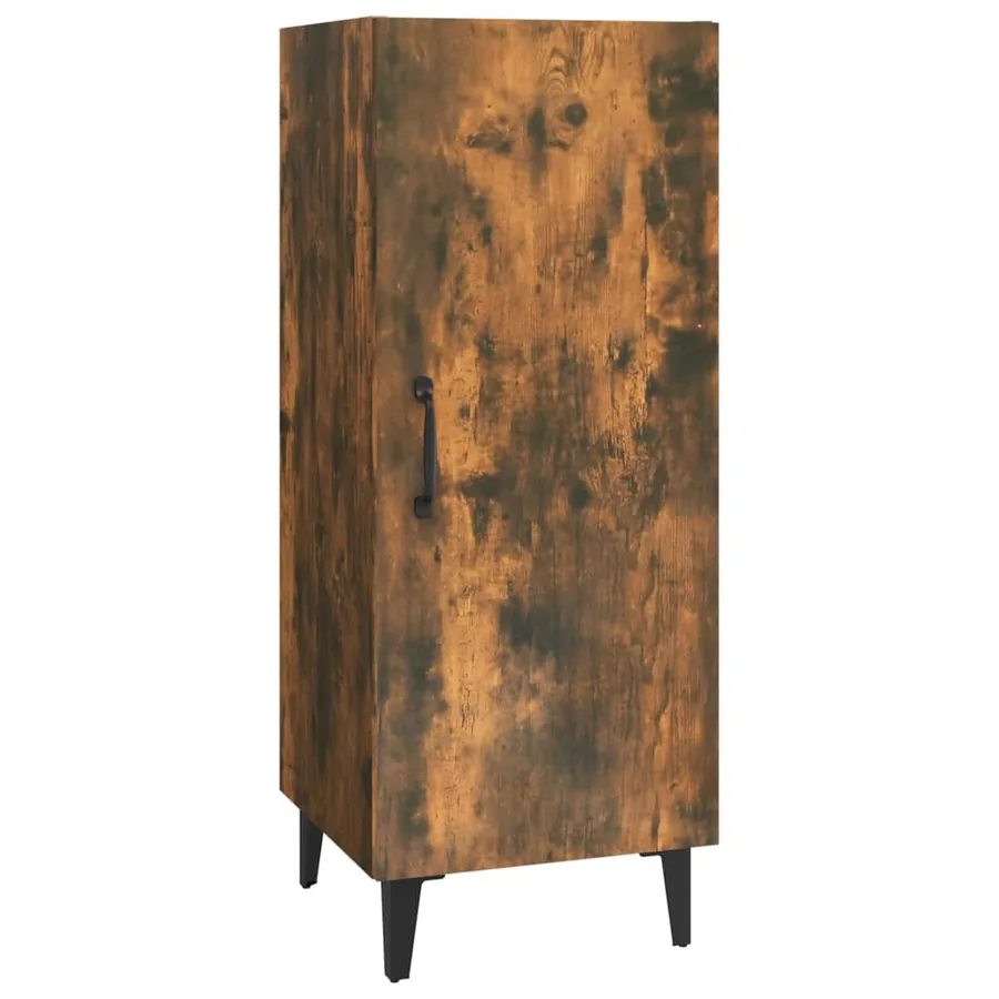 Buffet Chêne fumé 34,5x34x90 cm Bois d'ingénierie - 2