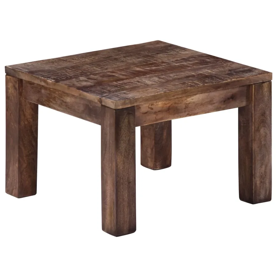 Table basse 50x50x35 cm Bois de manguier massif - 10