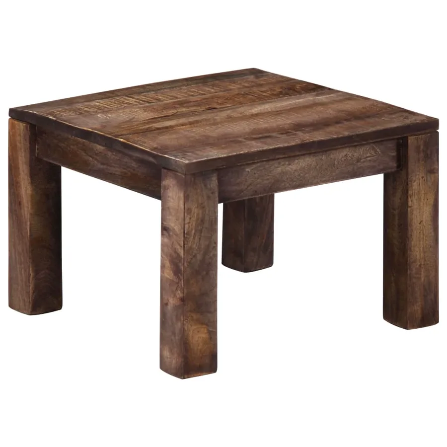 Table basse 50x50x35 cm Bois de manguier massif - 11
