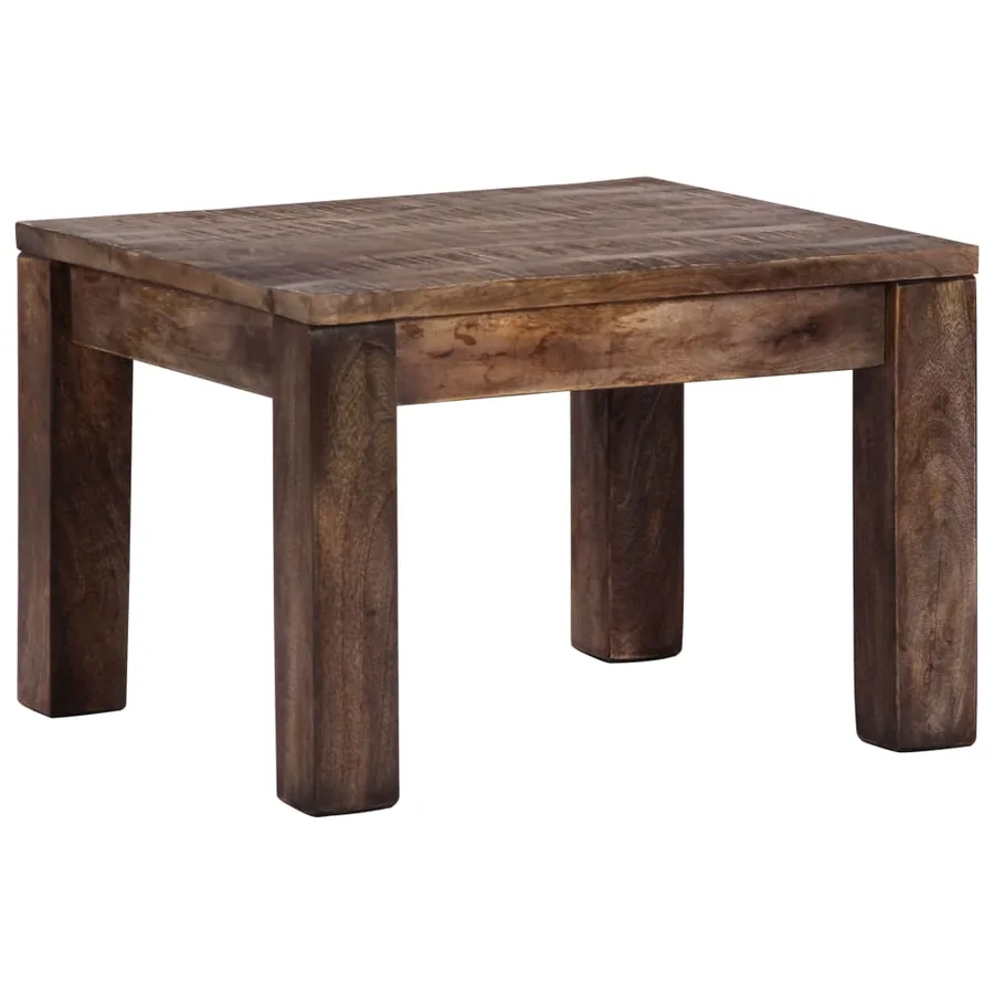 Table basse 50x50x35 cm Bois de manguier massif - 2