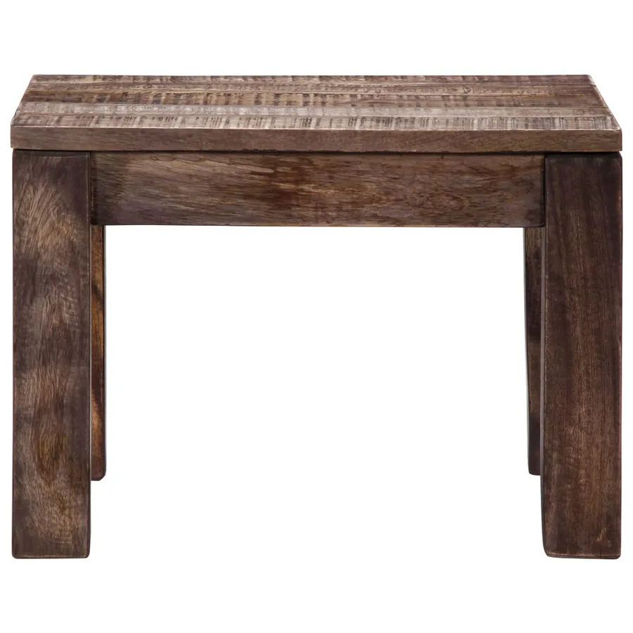 Table basse 50x50x35 cm Bois de manguier massif - 3