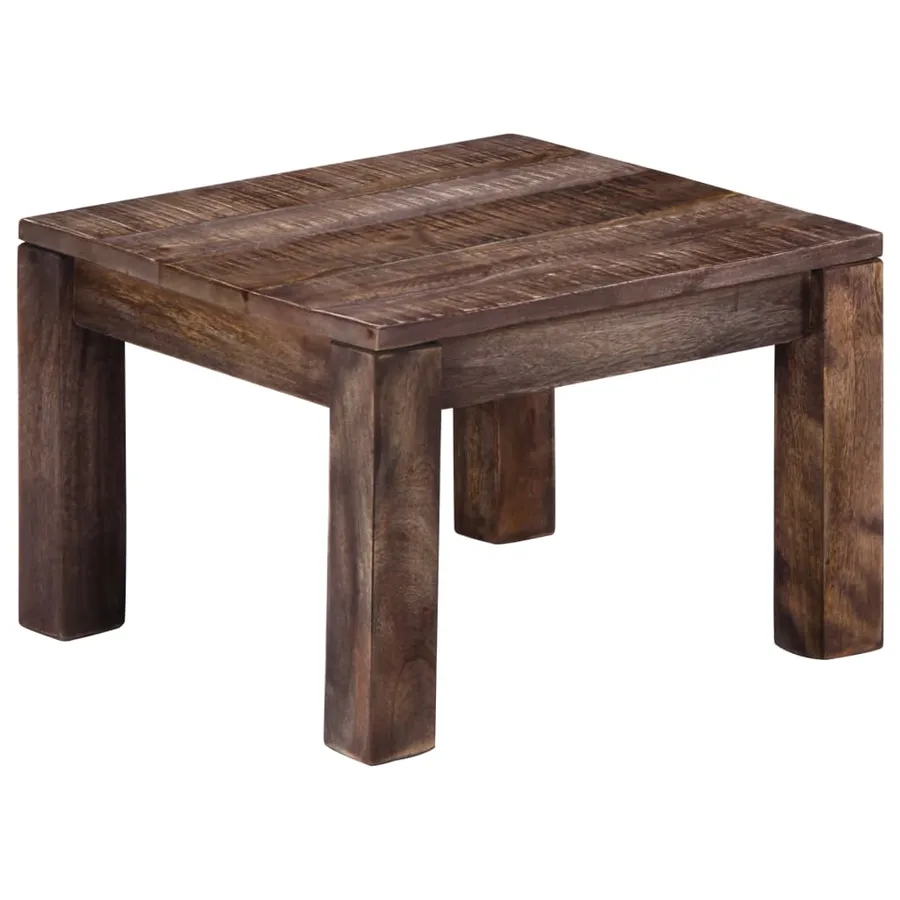 Table basse 50x50x35 cm Bois de manguier massif - 8