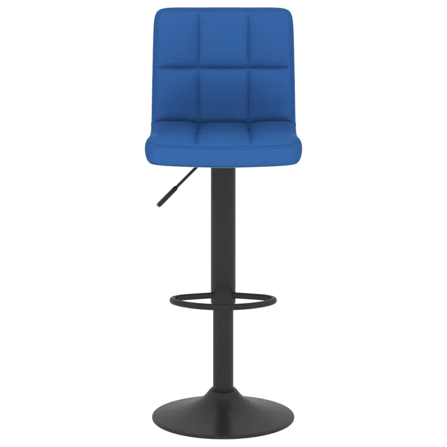 Tabourets de bar lot de 2 bleu tissu - 4