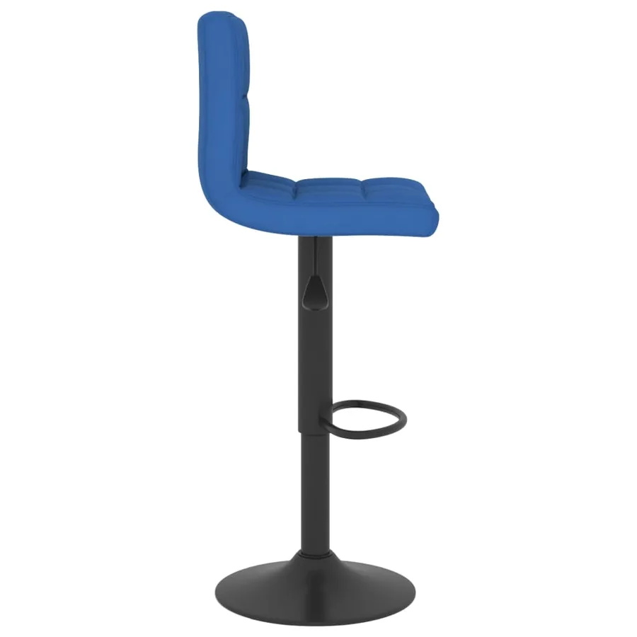 Tabourets de bar lot de 2 bleu tissu - 5