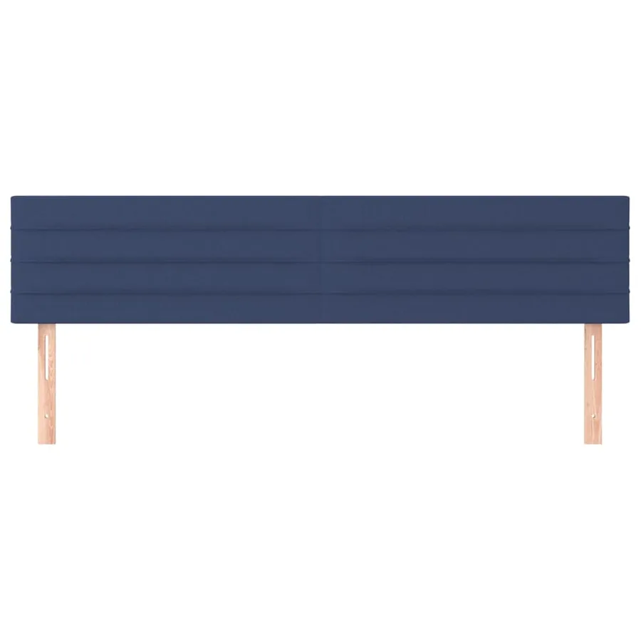Têtes de lit Bleu 160x5x78/88 cm Tissu - 3
