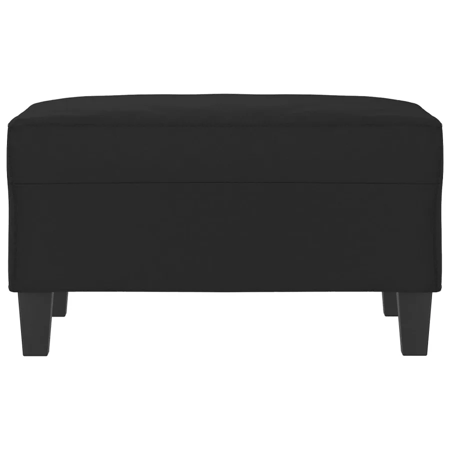 Repose-pied Noir 70x55x41 cm Tissu microfibre - 3