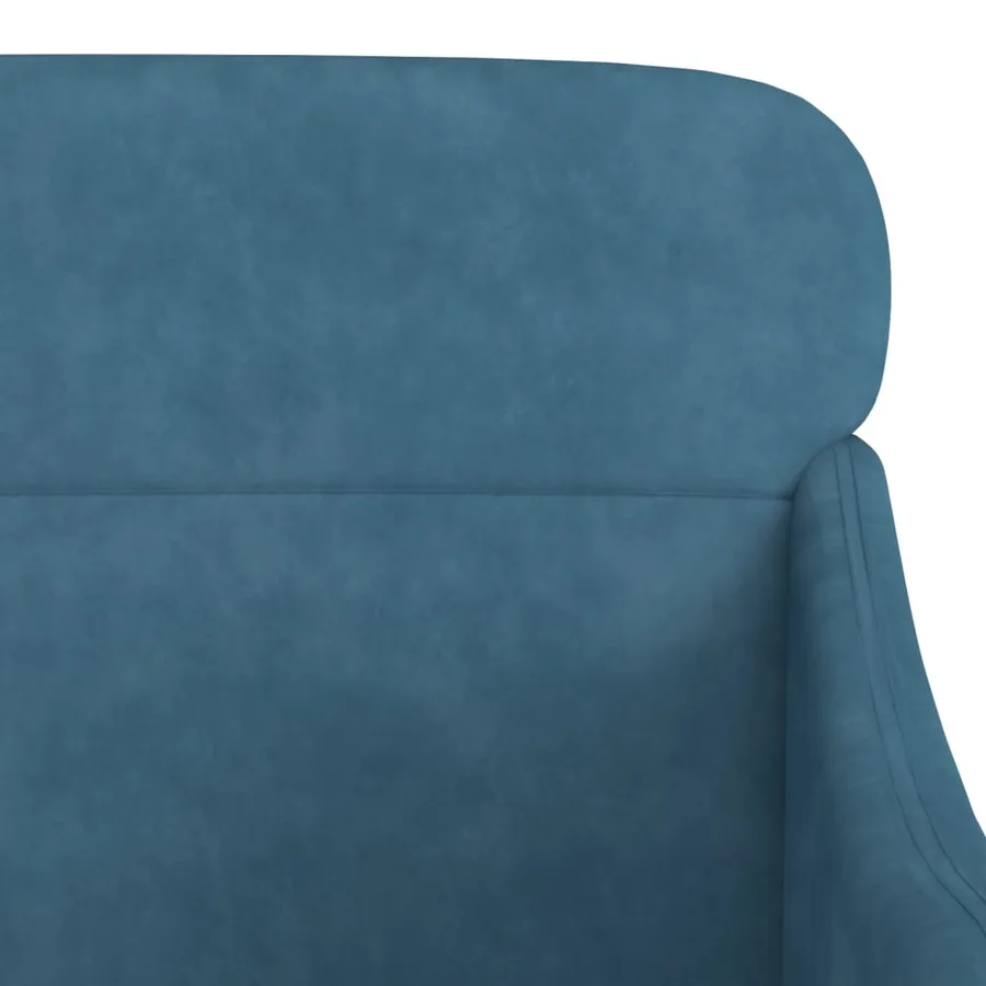 Fauteuil Bleu 63x76x80 cm Velours - 6
