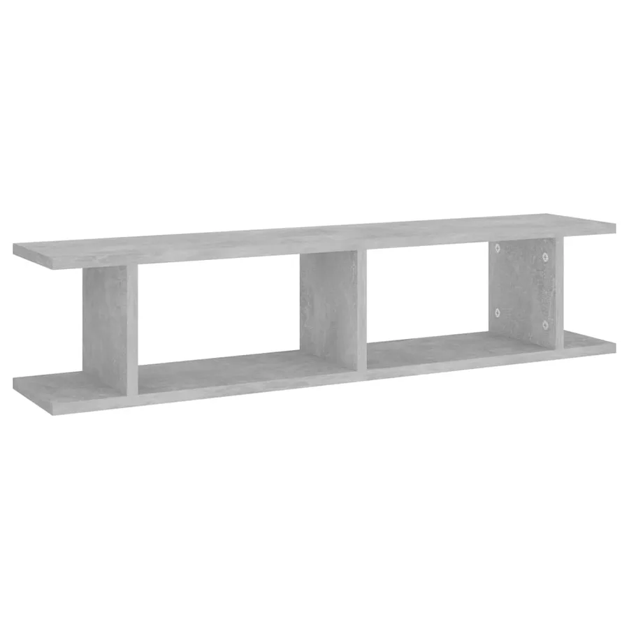 Étagères murales 2 pcs Gris béton 90x18x20 cm bois d'ingénierie - 4