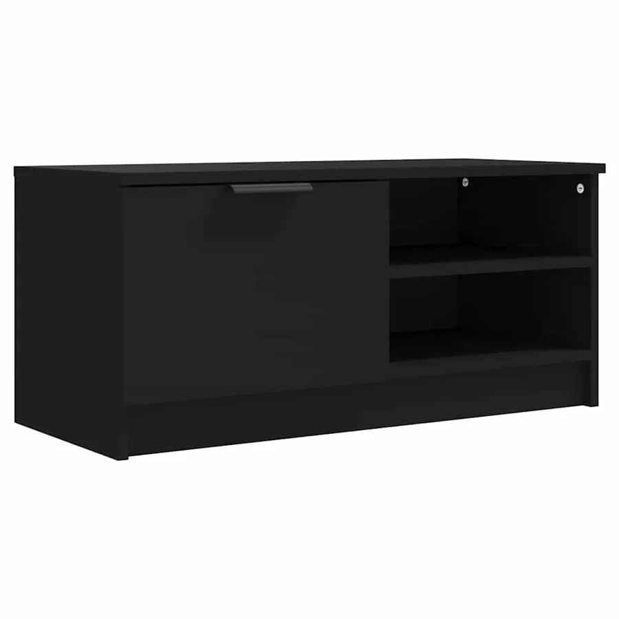 Meubles TV 2 pcs Noir 80x35x36,5 cm Bois d'ingénierie - 6