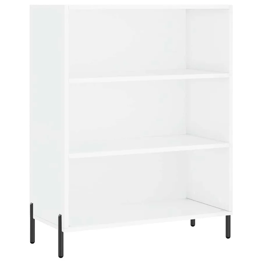 Buffet haut Blanc 69,5x34x180 cm Bois d'ingénierie - 7