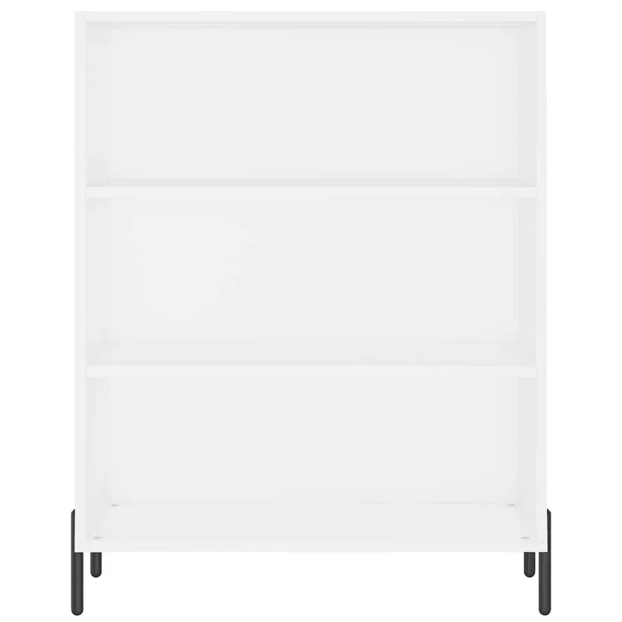 Buffet haut Blanc 69,5x34x180 cm Bois d'ingénierie - 8