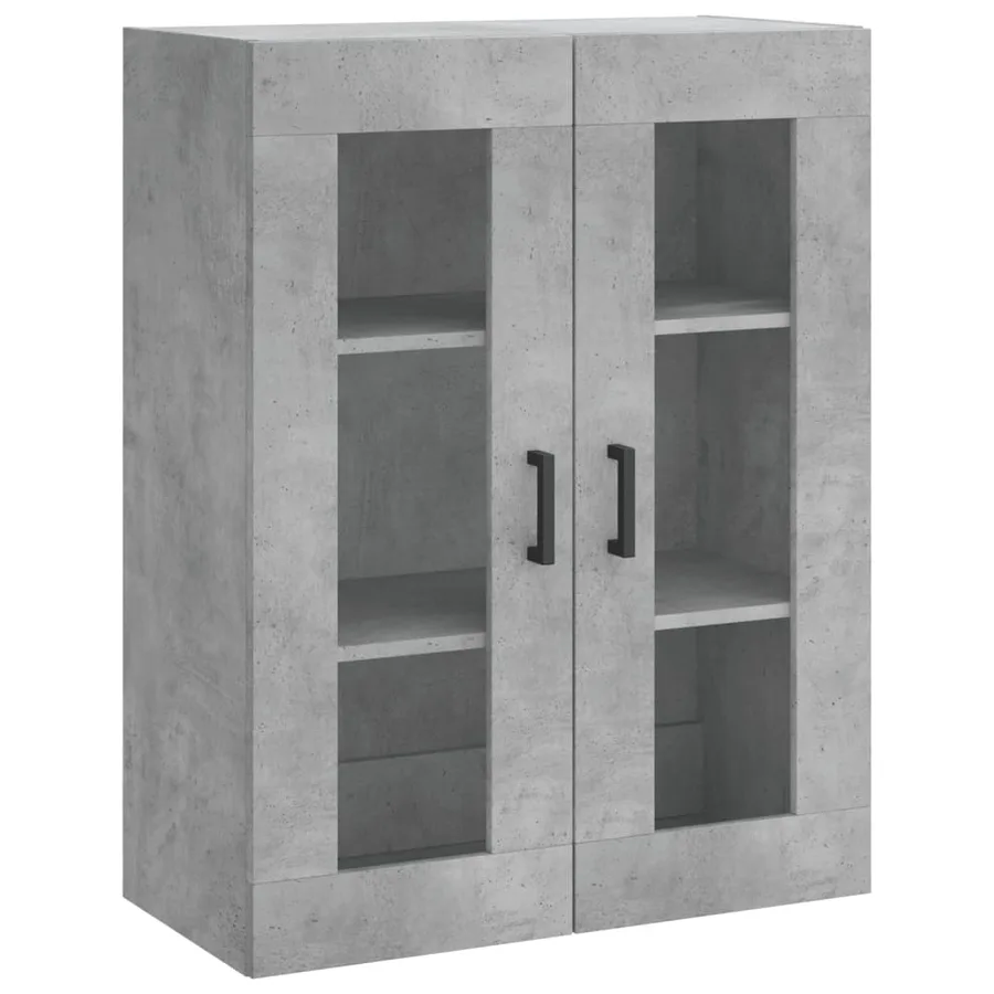 Armoire murale gris béton 69,5x34x90 cm - 2
