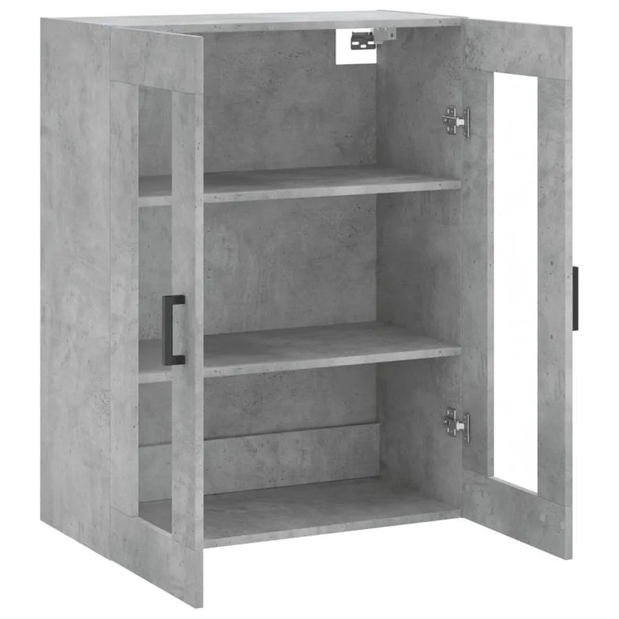 Armoire murale gris béton 69,5x34x90 cm - 6
