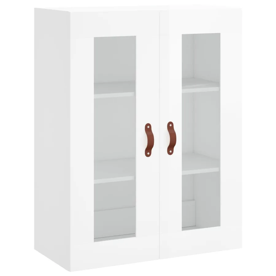 Armoire murale blanc brillant 69,5x34x90 cm - 2