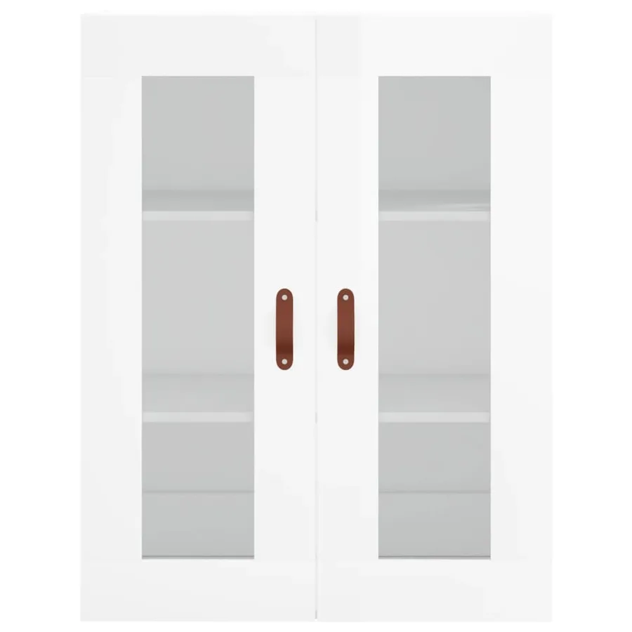 Armoire murale blanc brillant 69,5x34x90 cm - 6