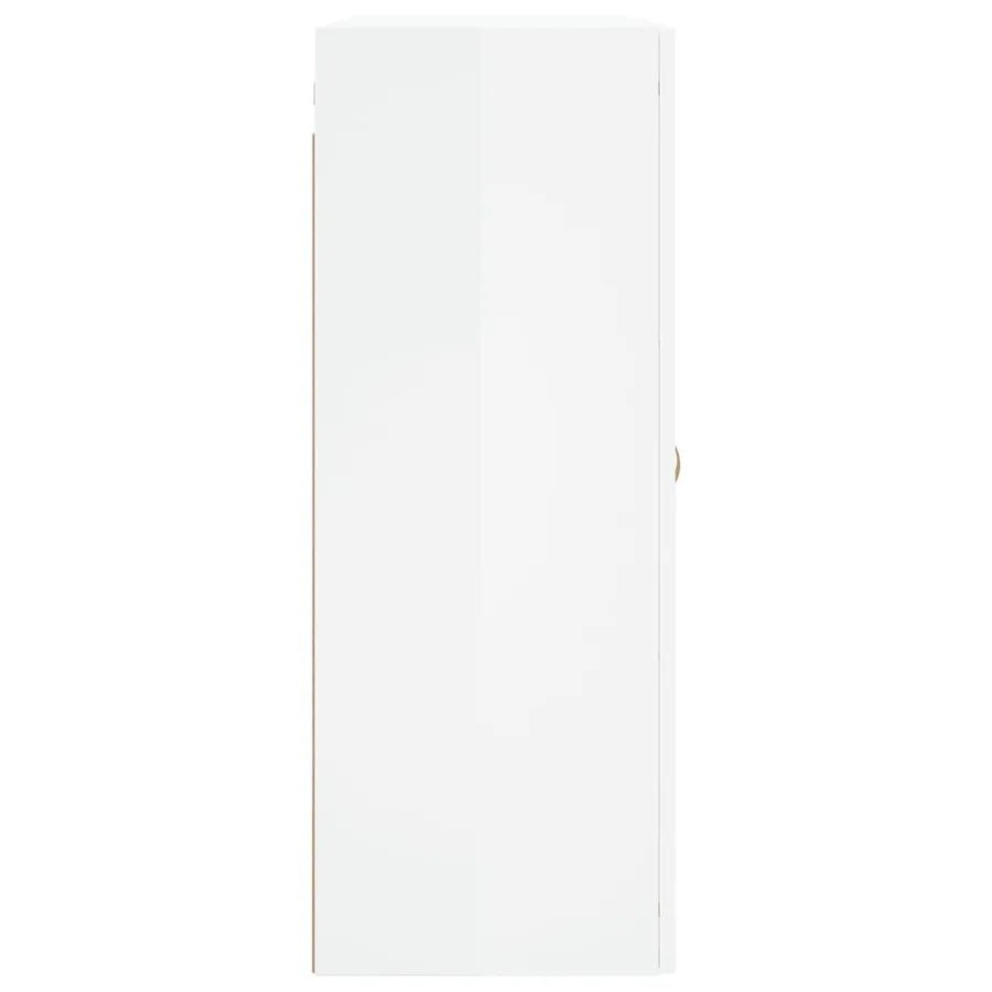 Armoire murale blanc brillant 69,5x34x90 cm - 8