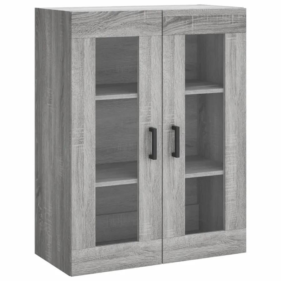 Buffet haut Sonoma gris 69,5x34x180 cm Bois d'ingénierie - 5