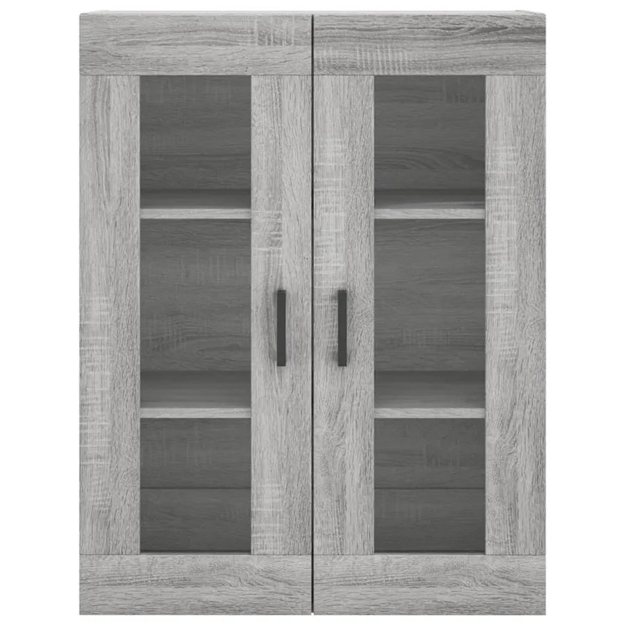 Buffet haut Sonoma gris 69,5x34x180 cm Bois d'ingénierie - 6