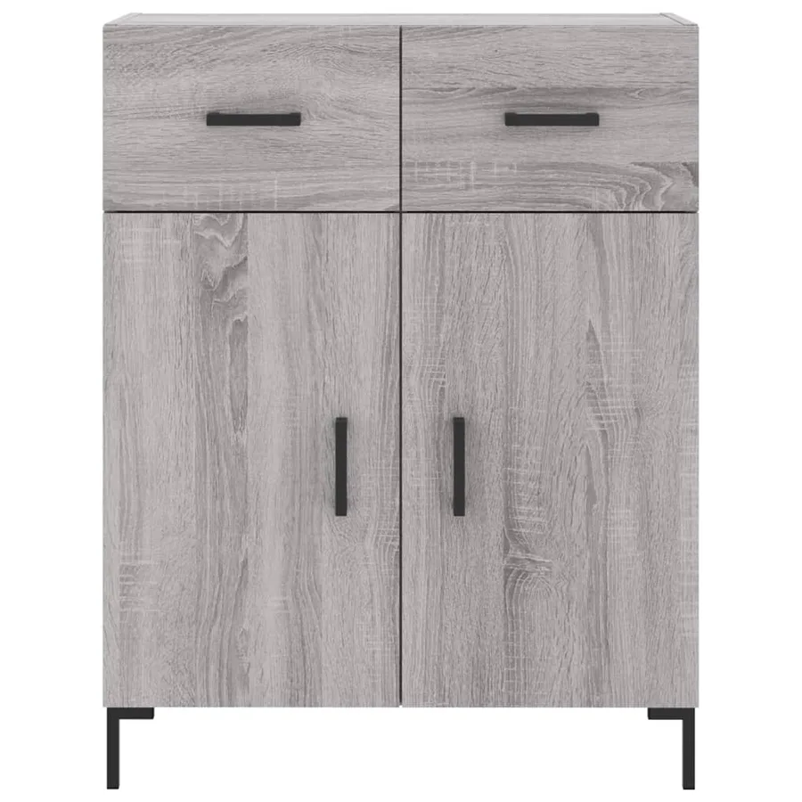 Buffet haut Sonoma gris 69,5x34x180 cm Bois d'ingénierie - 8