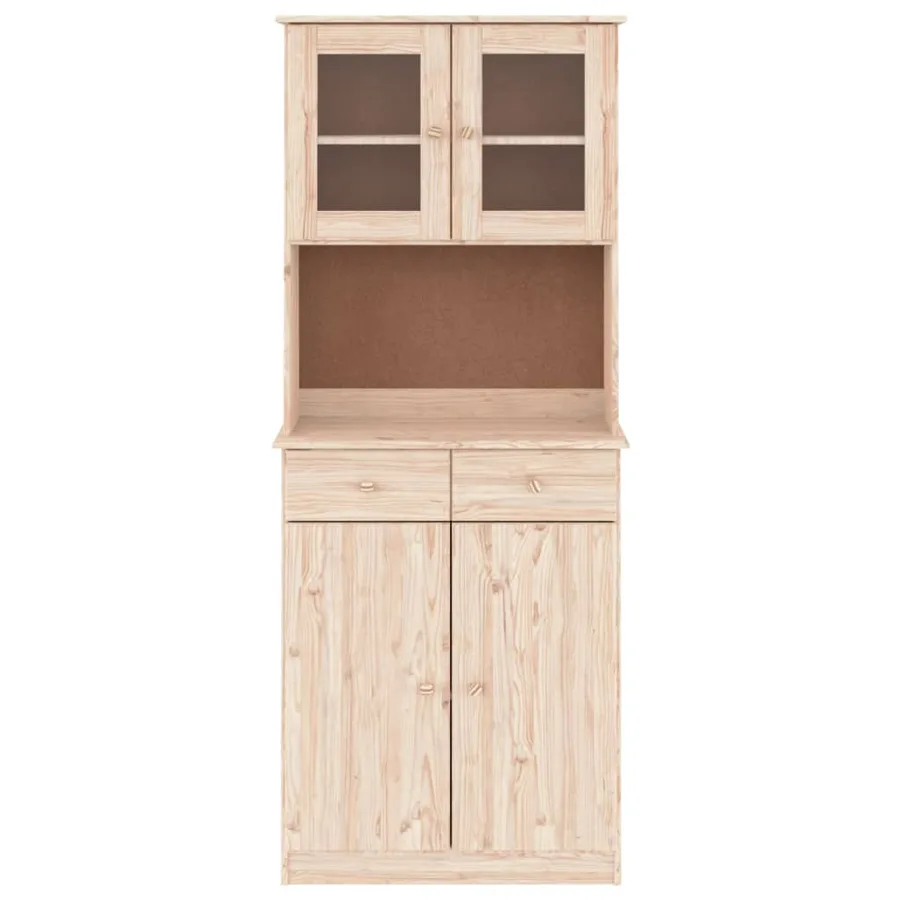 Buffet ALTA 77x35x188 cm bois massif de pin - 3