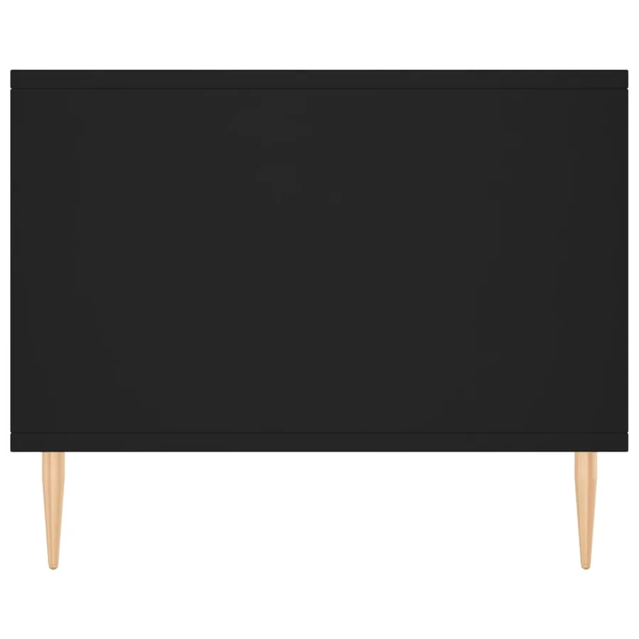 Table basse noir 90x50x40 cm bois d'ingénierie - 7
