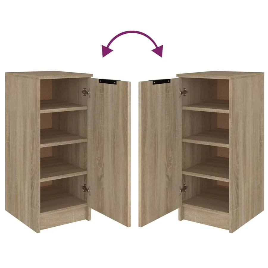 Armoire à chaussures Chêne Sonoma 30x35x70 cm Bois d'ingénierie - 8