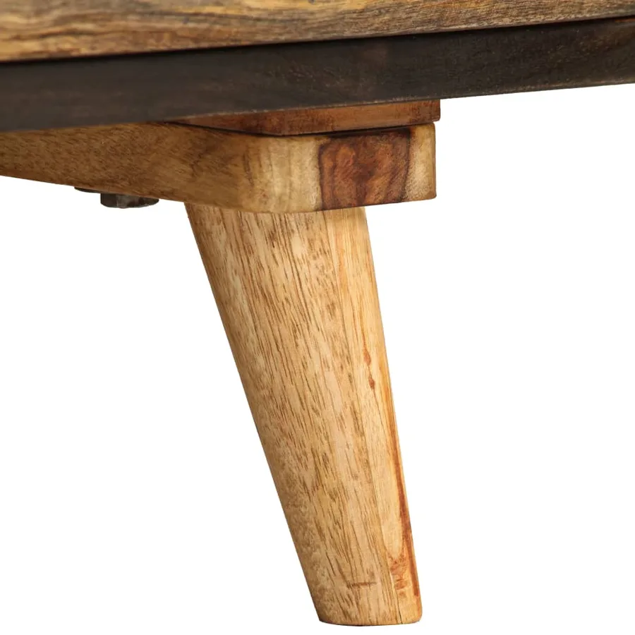 Meuble TV Bois de manguier massif 140 x 30 x 45 cm - 6