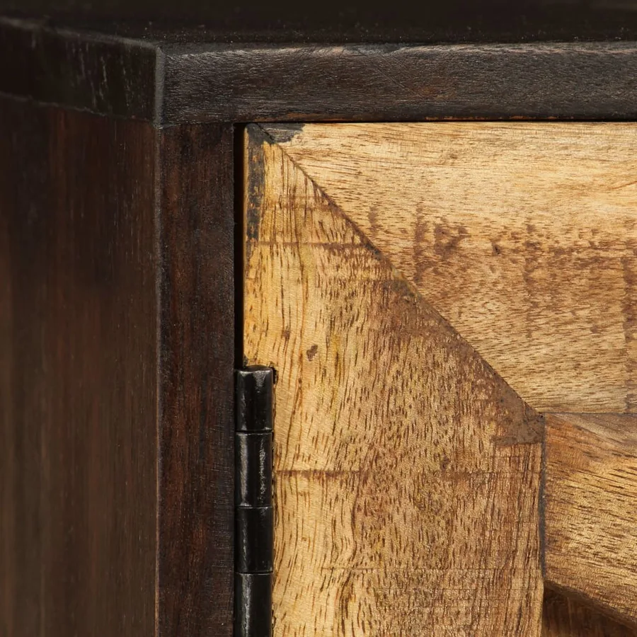 Meuble TV Bois de manguier massif 140 x 30 x 45 cm - 7