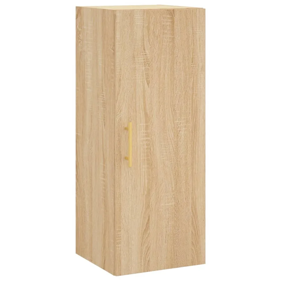 Buffet haut Chêne sonoma 34,5x34x180 cm Bois d'ingénierie - 7