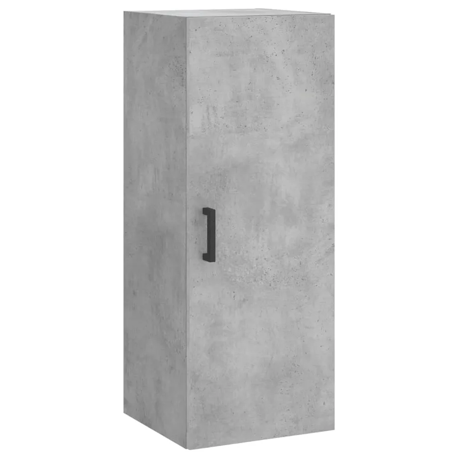 Buffet haut Gris béton 34,5x34x180 cm Bois d'ingénierie - 7