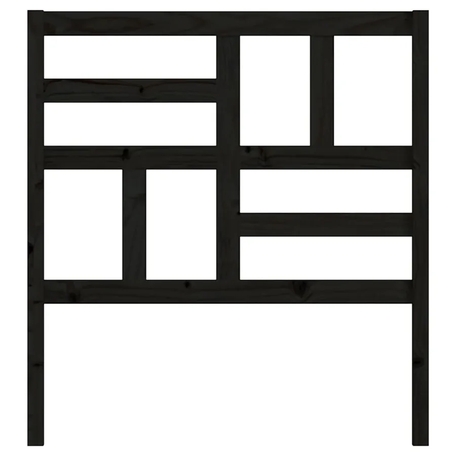 Tête de lit Blanc 81x4x104 cm Bois massif de pin - 4