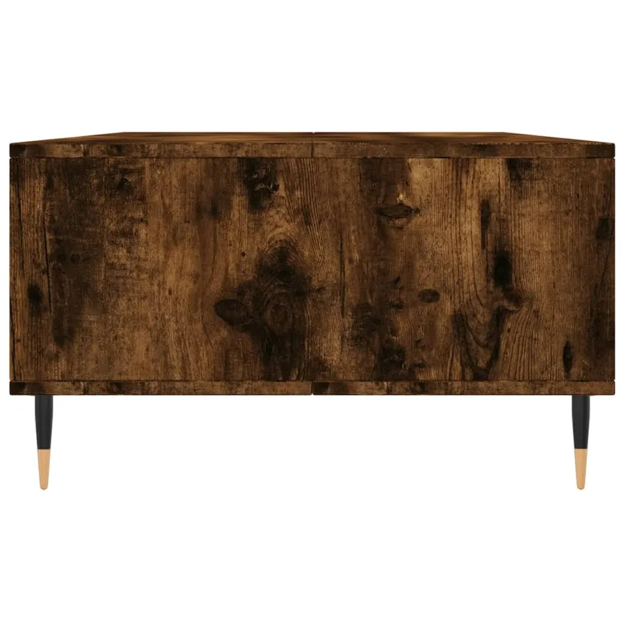 Table basse chêne fumé 104x60x35 cm bois d'ingénierie - 7