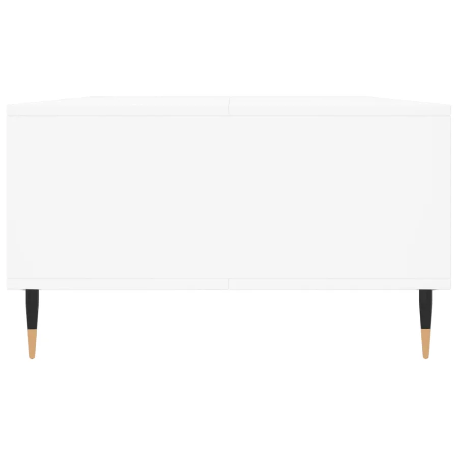 Table basse blanc 104x60x35 cm bois d'ingénierie - 7
