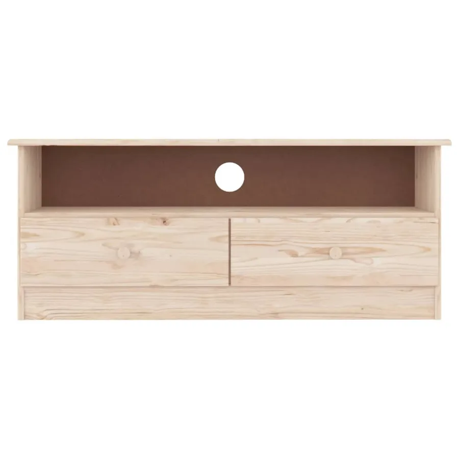 Meuble TV avec tiroirs ALTA 100x35x41 cm bois massif de pin - 3