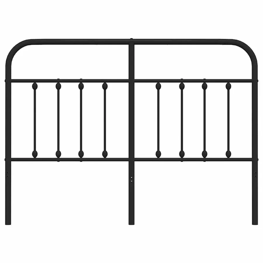 Tête de lit de remplacement métal noir 135 cm - 4