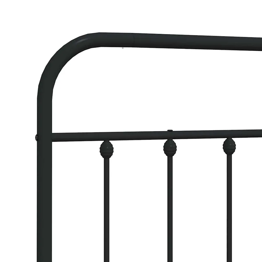 Tête de lit de remplacement métal noir 135 cm - 6