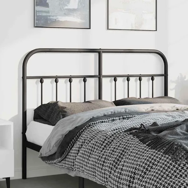 Tête de lit de remplacement métal noir 150 cm