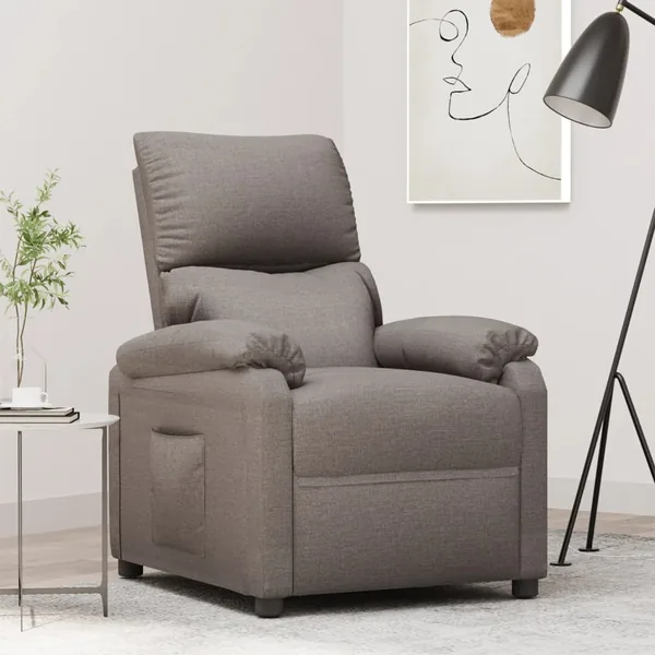 Fauteuil inclinable Taupe Tissu