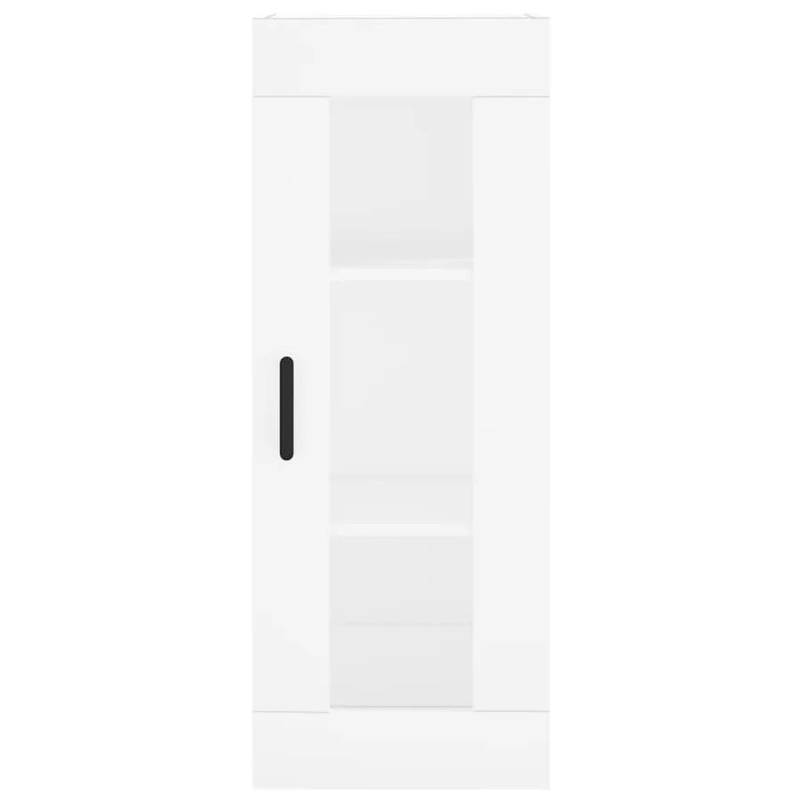 Buffet haut Blanc 34,5x34x180 cm Bois d'ingénierie - 6