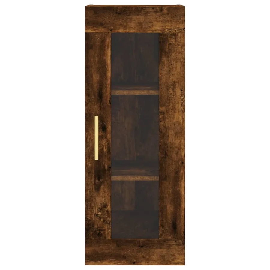 Armoire murale chêne fumé 34,5x34x90 cm - 6