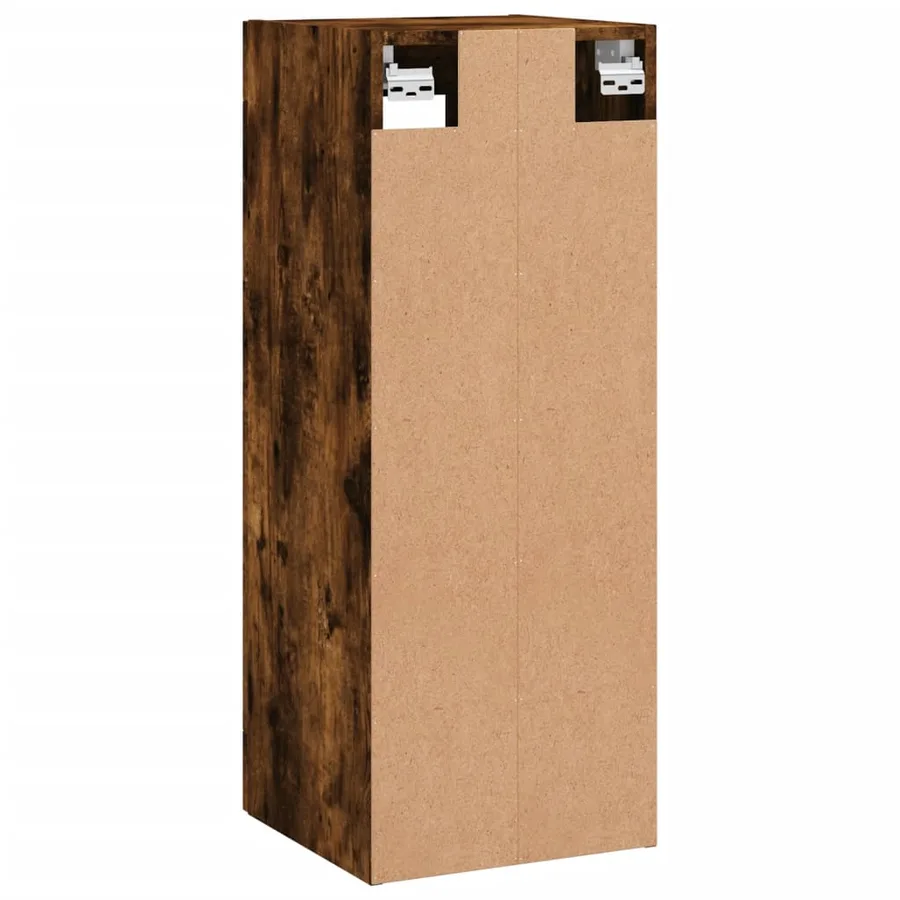 Armoire murale chêne fumé 34,5x34x90 cm - 9