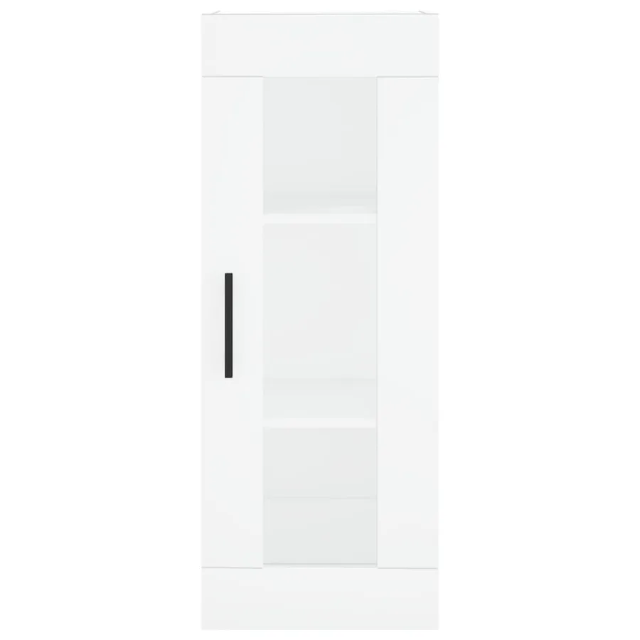 Buffet haut Blanc 34,5x34x180 cm Bois d'ingénierie - 6