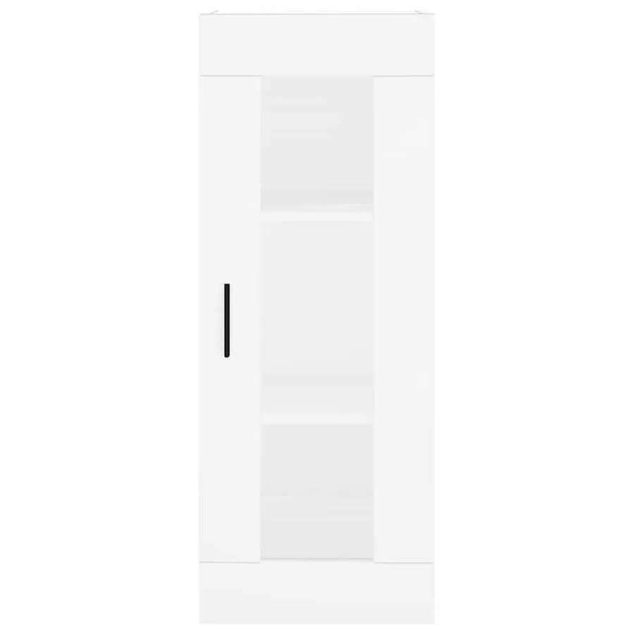 Buffet haut Blanc 34,5x34x180 cm Bois d'ingénierie - 8
