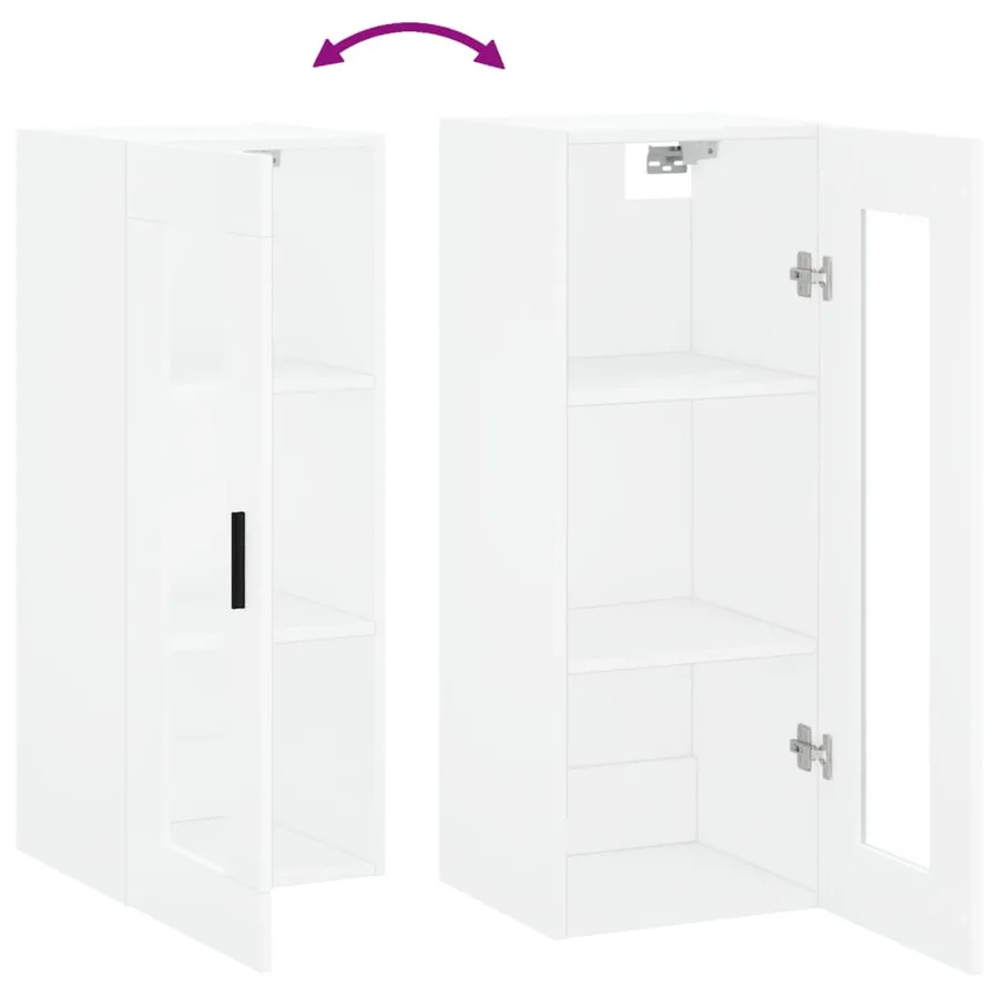Armoire murale blanc 34,5x34x90 cm - 10