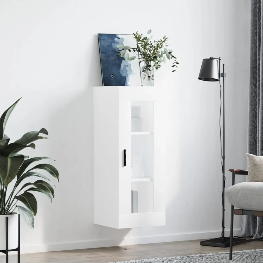 Armoire murale blanc 34,5x34x90 cm - 3