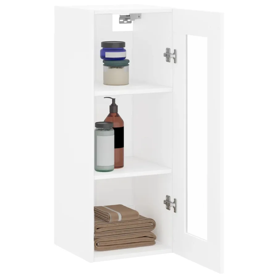 Armoire murale blanc 34,5x34x90 cm - 5