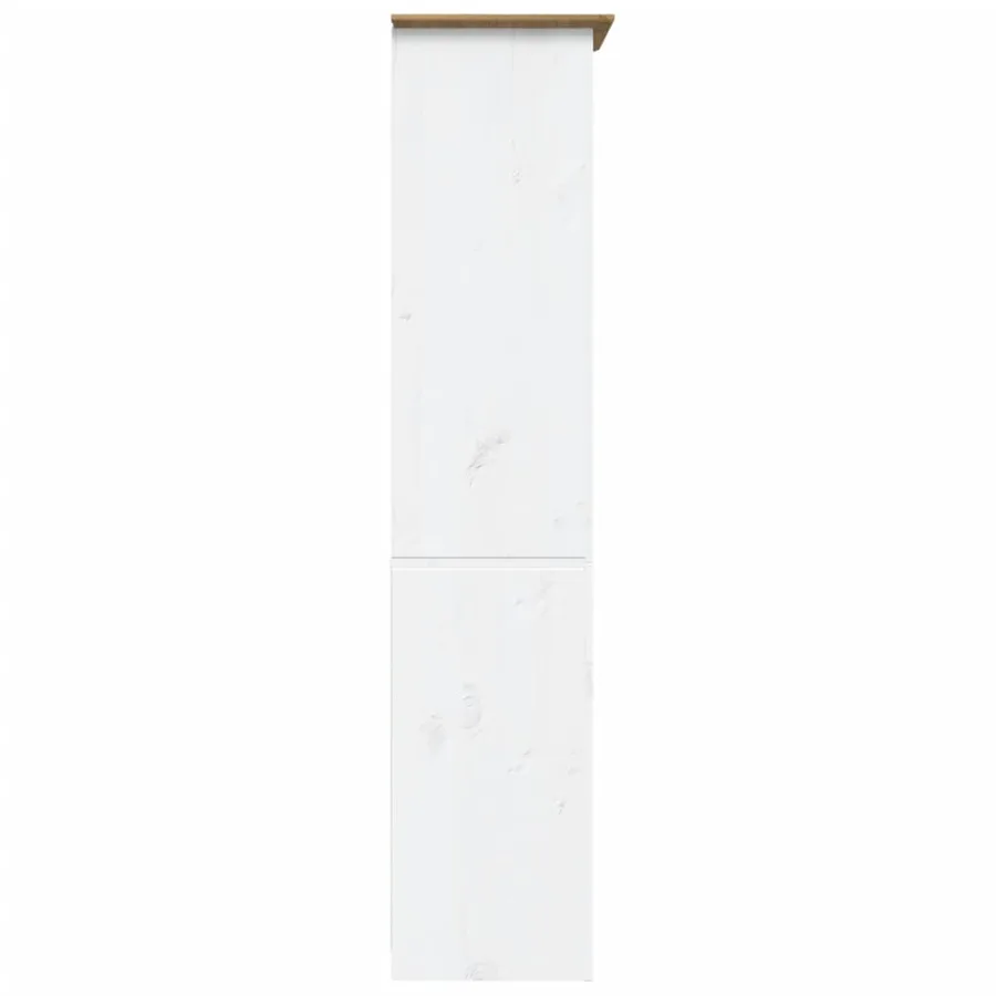 Bibliothèque BODO marron 82x40x173 cm bois pin massif 5 niveaux - 4