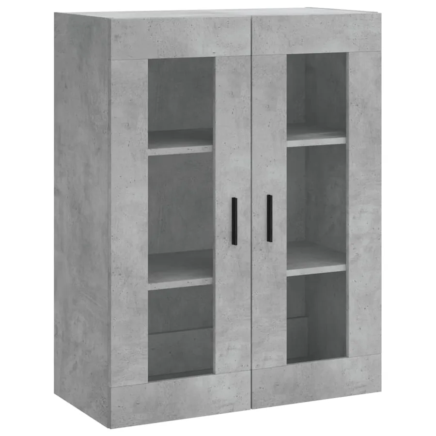Armoires murales 2 pcs gris béton bois d'ingénierie - 5