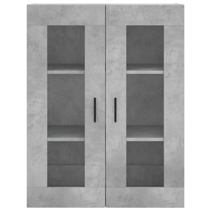 Armoires murales 2 pcs gris béton bois d'ingénierie - 6